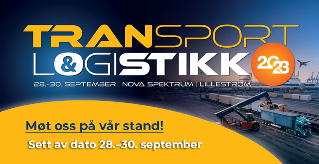 TRANSPORT & LOGISTIKK 28. - 30. SEPTEMBER 2023 - NOVA Spektrum, Lillestrøm