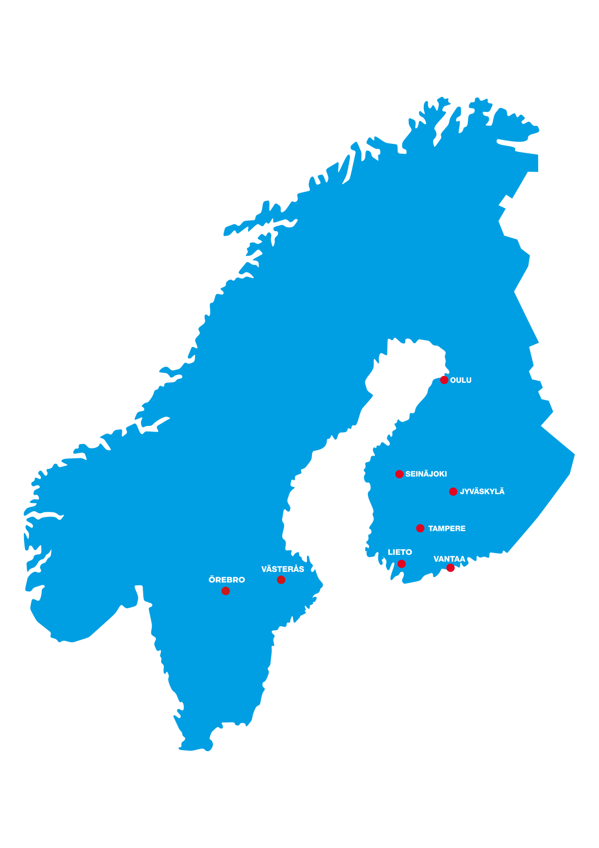 VAK Huoltopalvelut -kartta